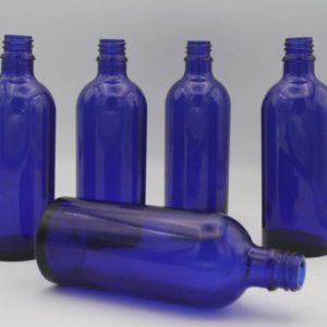 Blauglasflasche 100ml 5 Stück Blauglasflasche 100 ml (DN18)